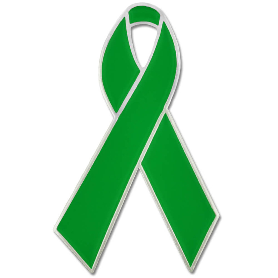 Green Ribbon Pin PinMart