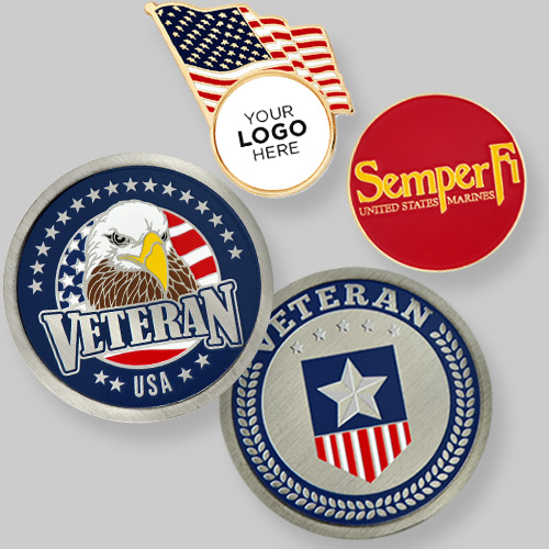 Military Gifts: Pins, Patches, Coins & More