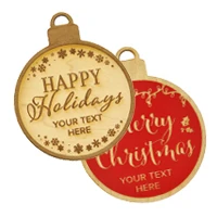 Engravable Wood Ornaments