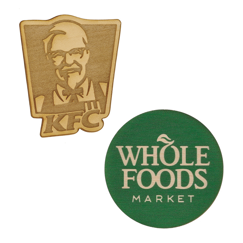 Custom Wood Pins