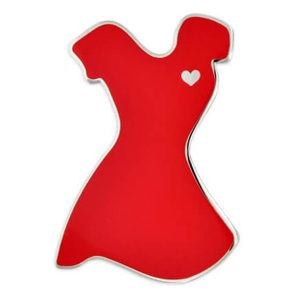 go red dress pin Red Dress Lapel Pin