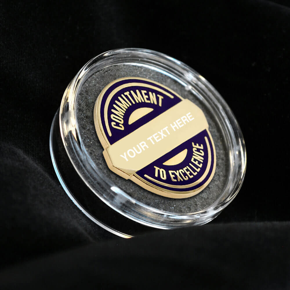 Commitment to Excellence Engravable Pin | PinMart