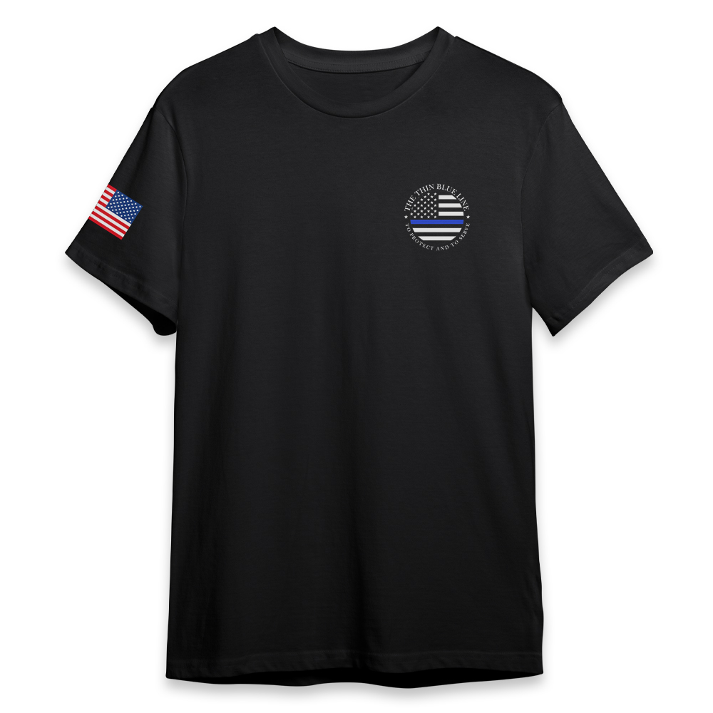 thin blue line dri fit shirt