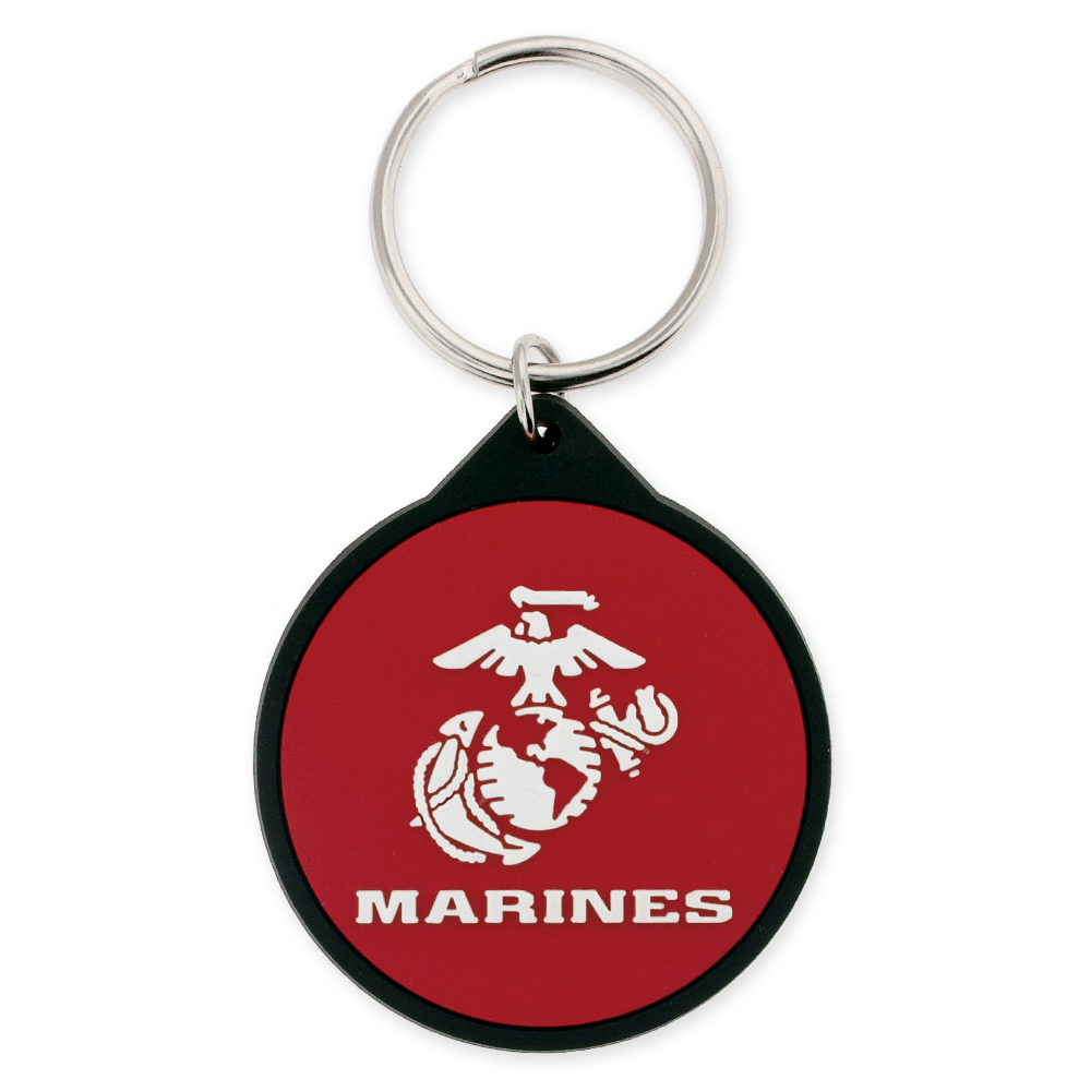 Officially Licensed U.S.M.C. PVC Keychain | PinMart