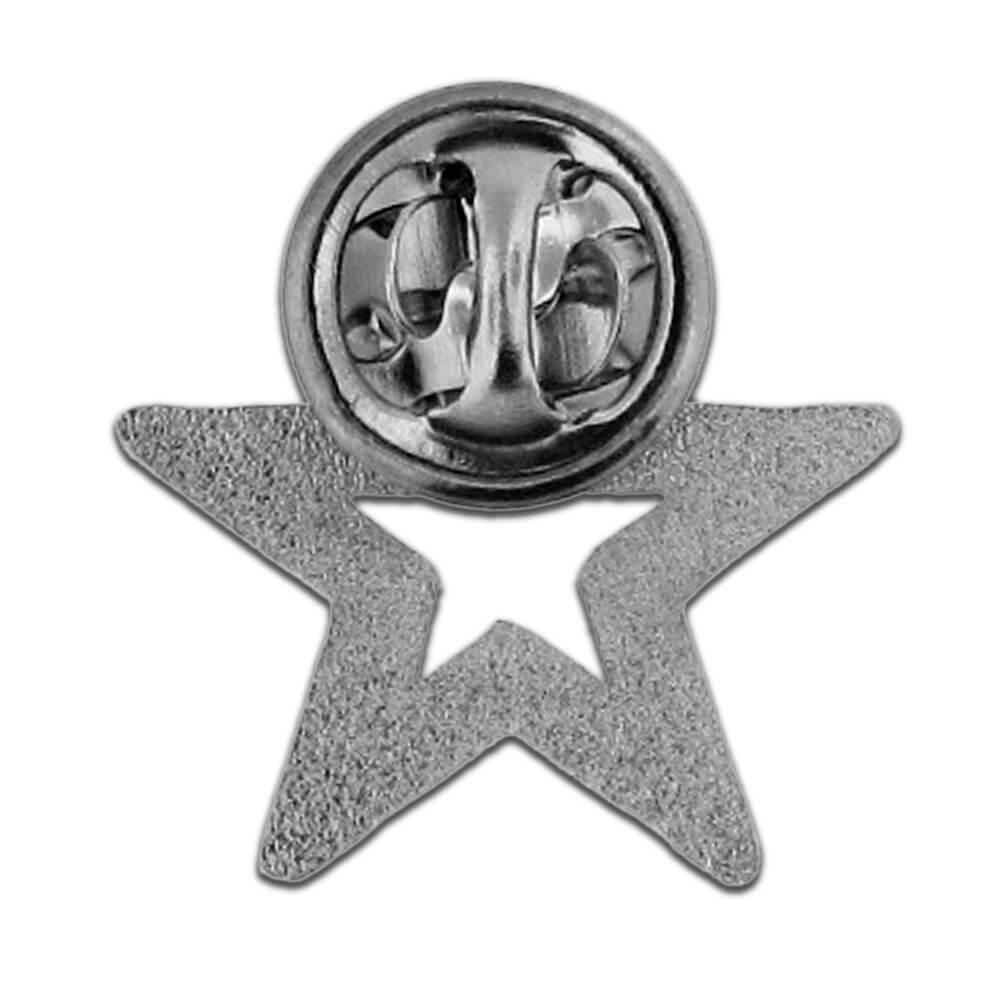 Star - Silver 3-D Cut-Out Pin | PinMart