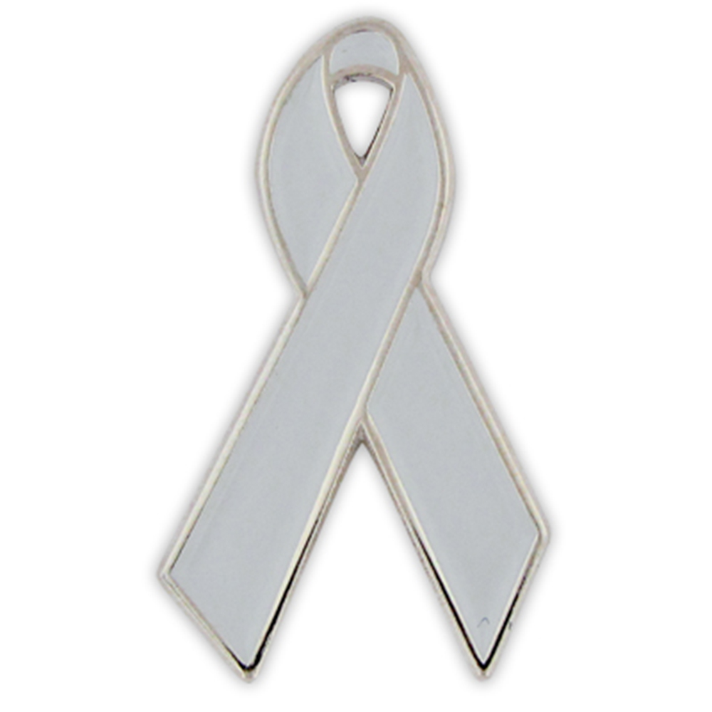 Grey Ribbon Pin | PinMart