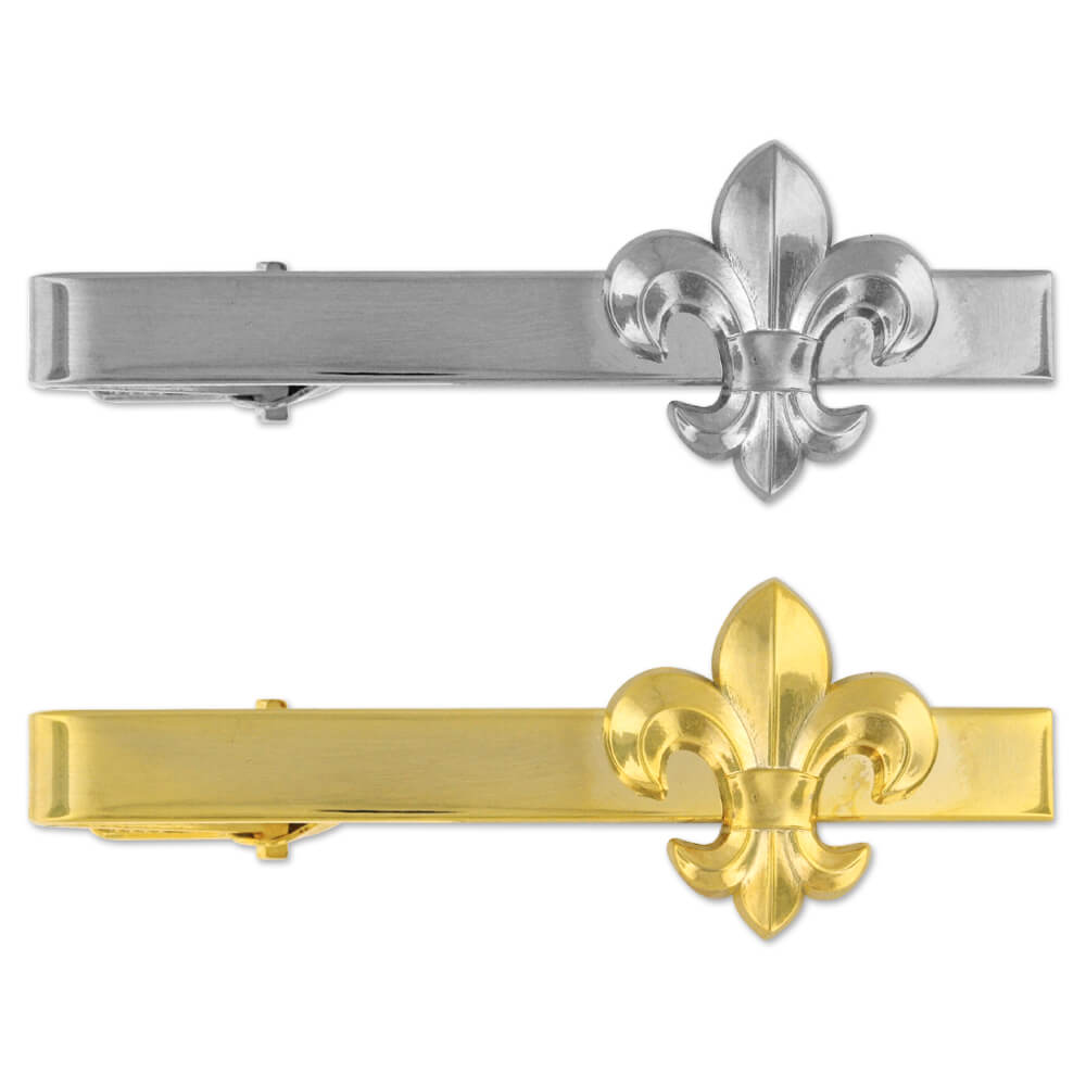 Fleur-de-lis Tie Clip-Engravable | PinMart
