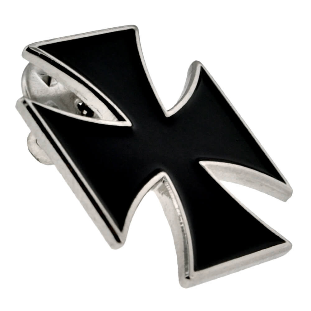 Black Iron Cross Pin | PinMart