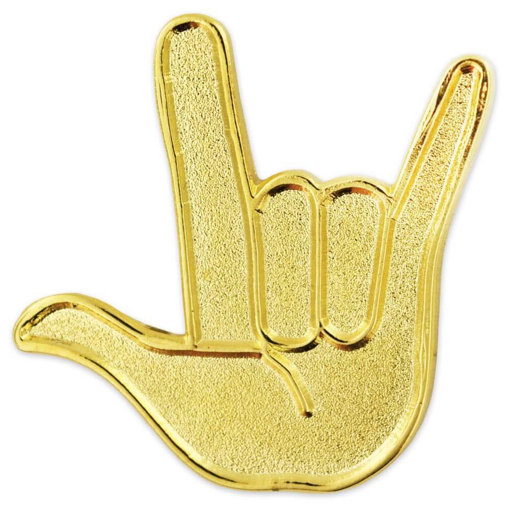 Love Hand Sign Pin | PinMart
