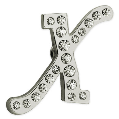 Rhinestone Letter T Pin