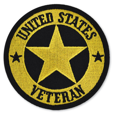  Officially Licensed United States Marine Corps USMC Veteran  Patch, with Iron-On Adhesive