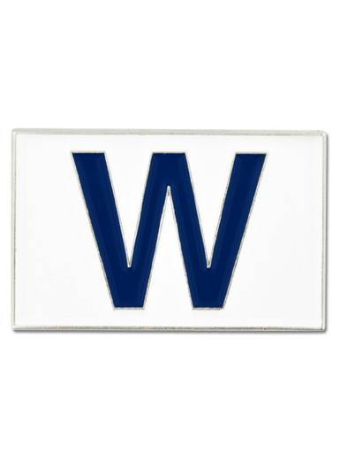 PinMart Pinmart's Chicago Baseball Fly The W Cubs Win Flag Enamel Lapel Pin, Adult Unisex, Size: 1, Grey Type