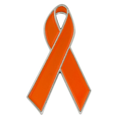 Orange and Purple Awareness Ribbons | Lapel Pins