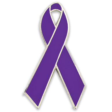 Family Domestic Violence Awareness Purple Ribbon b' Sticker