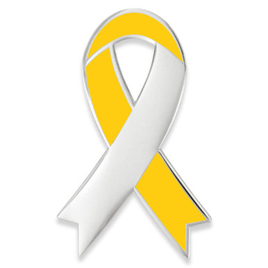 USAMM Support Our Troops Yellow Ribbon Lapel Pin