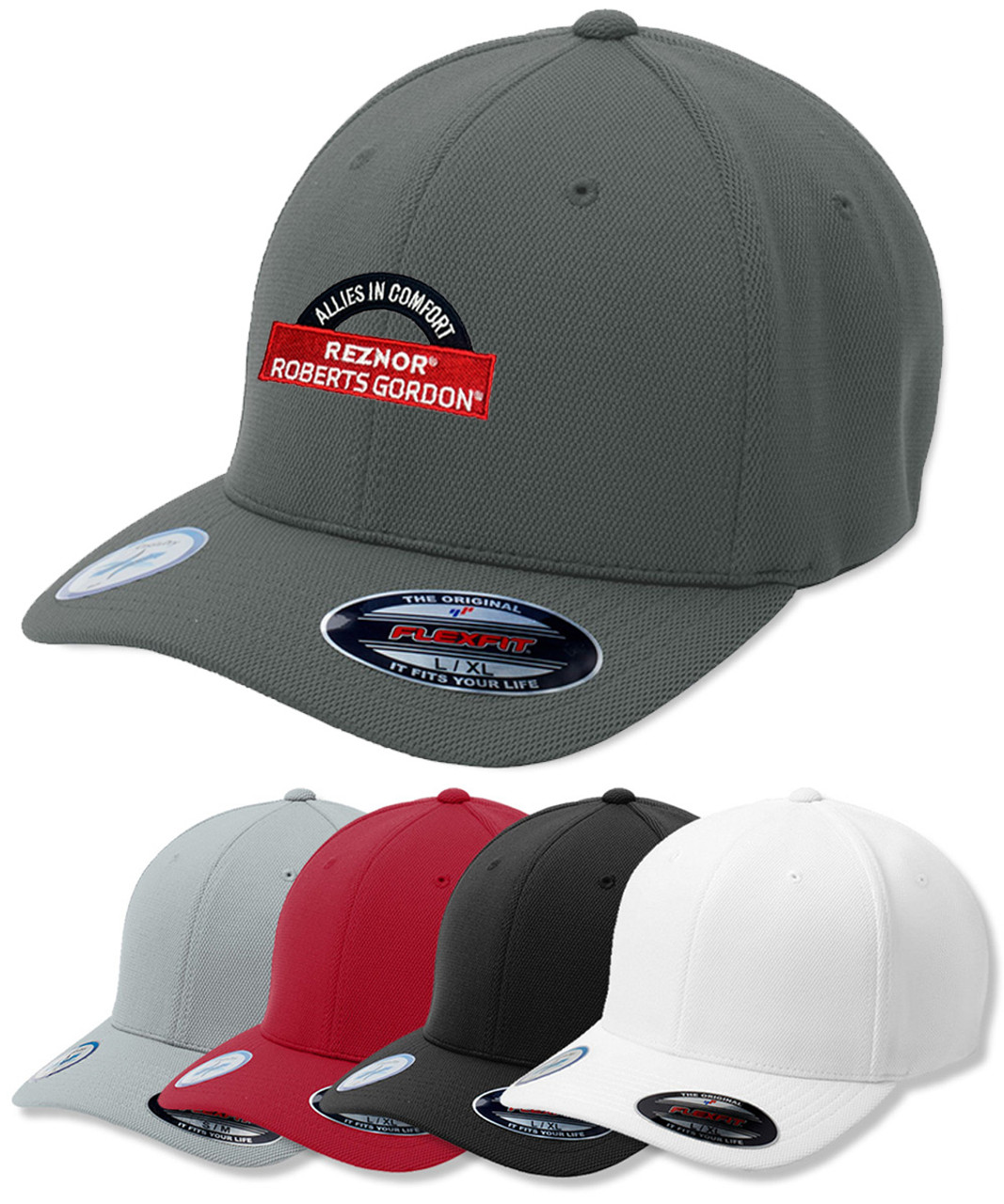 Flexfit® Cool & Dry Poly Block Mesh Cap-AC