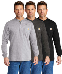 Long Sleeve Henley T-Shirt-RG