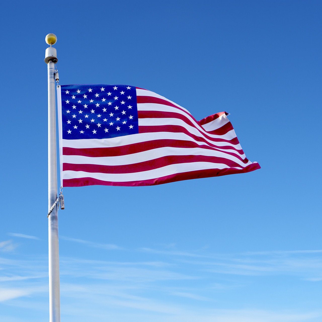 yex1445 U.S. Flag - 4' x 6' Embroidered Polyester - Allied Flag
