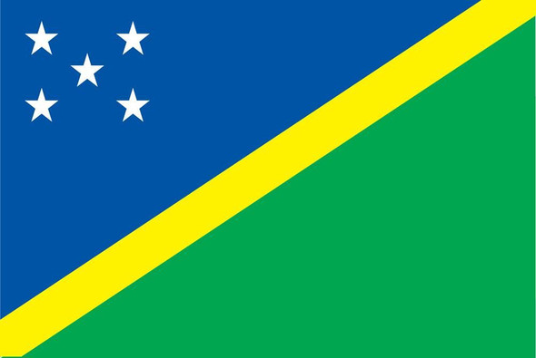 Solomon Islands World Flags - Nylon  - 2' x 3' to 5' x 8'