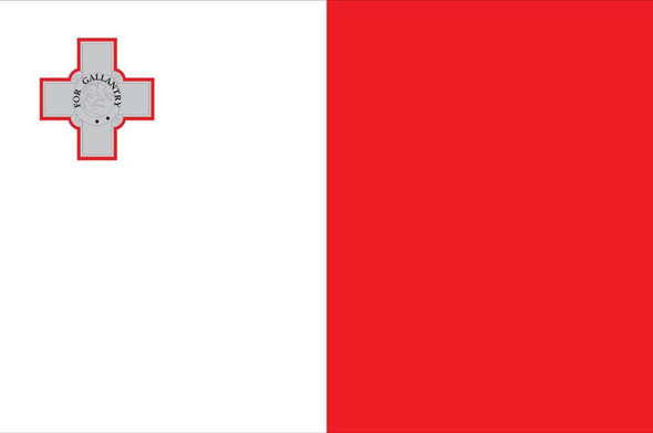 Malta World Flags - Nylon  - 2' x 3' to 5' x 8'