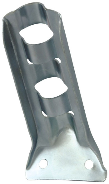 Stamped Steel Flag Pole Bracket - For 1/2" Pole Diameter - Silver
