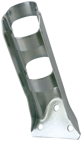 Stamped Steel Flag Pole Bracket - For 1 1/4" Pole Diameter - Silver