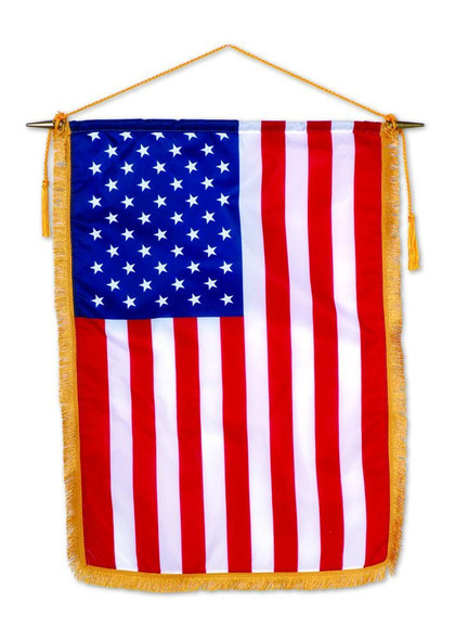 U.S. Classroom Banner - 24" x 36" - No Fringe - 30" Staff