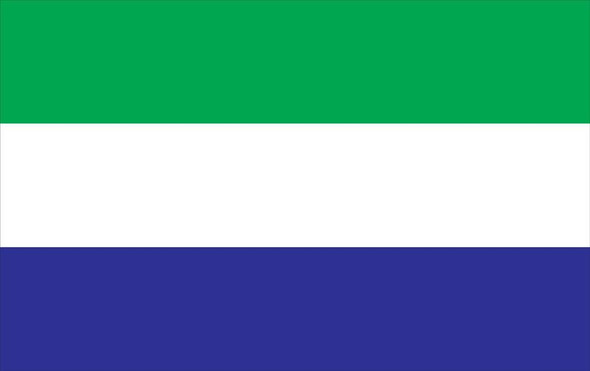 Sierra Leone World Flags - Nylon  - 2' x 3' to 5' x 8'