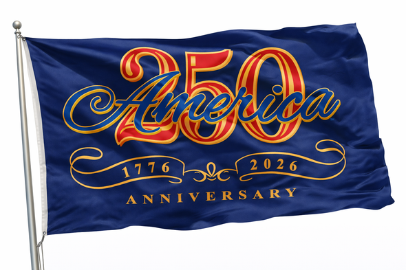 America 250 Flag - Blue 4' x 6' Nylon