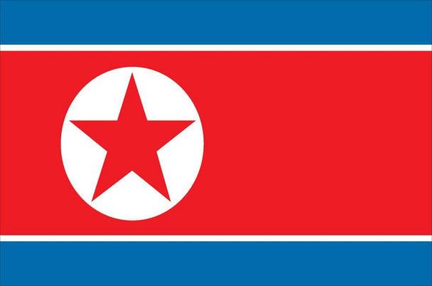 North Korea World Flags - Nylon  - 2' x 3' to 5' x 8'
