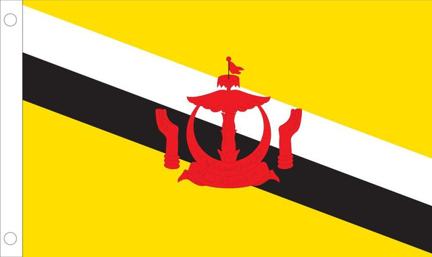 Brunei World Flags - Nylon  - 2' x 3' to 5' x 8'