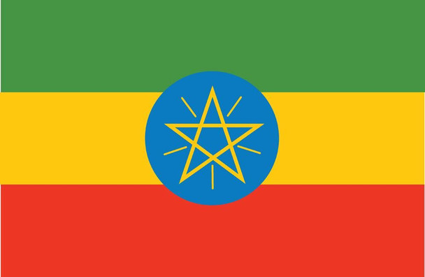 Ethiopia World Flags - Nylon  - 2' x 3' to 5' x 8'