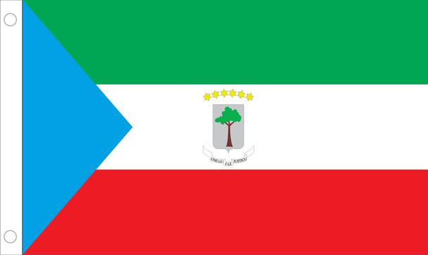 Equatorial Guinea World Flags - Nylon  - 2' x 3' to 5' x 8'