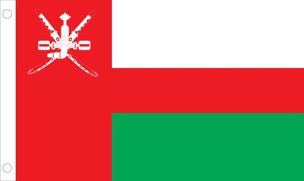 Oman World Flags - Nylon  - 2' x 3' to 5' x 8'