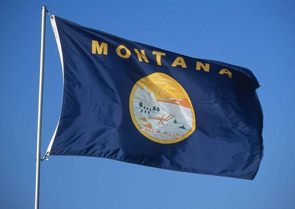 Montana State Flags - Nylon  - 2' x 3' to 5' x 8'