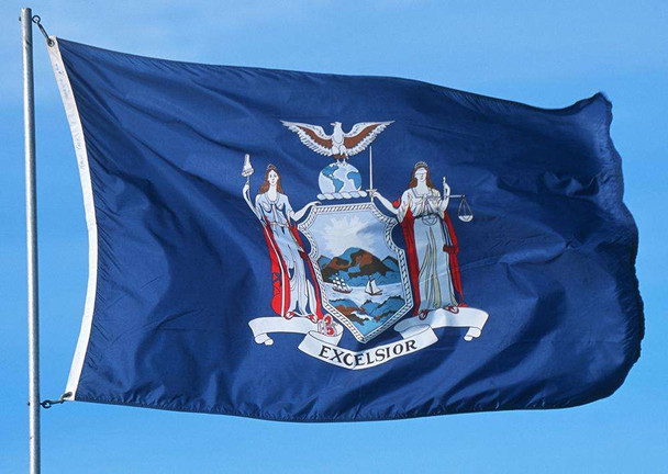 New York State Flags - Nylon  - 2' x 3' to 5' x 8' New York State Flags - Nylon  - 2' x 3' to 5' x 8'