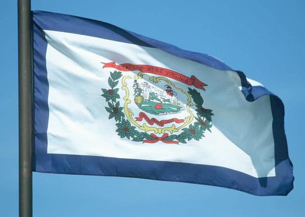 West Virginia State Flags - Nylon  - 2' x 3' to 5' x 8' West Virginia State Flags - Nylon  - 2' x 3' to 5' x 8'