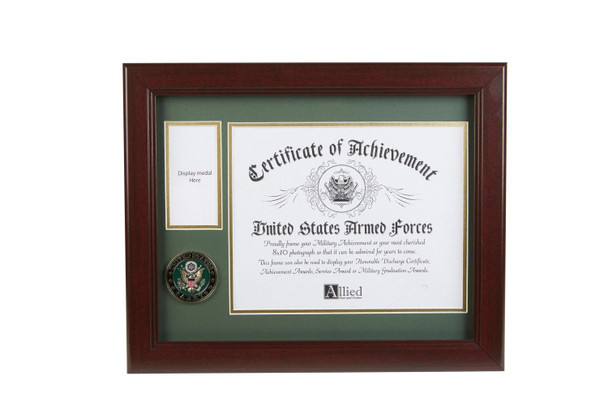 U.S. Army Medallion 8-Inch by 10-Inch Certificate and Medal Frame