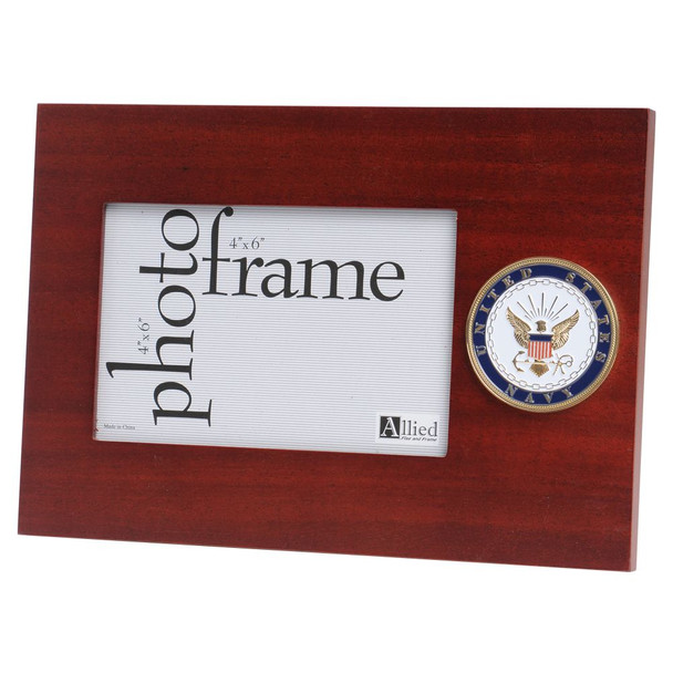 U.S. Navy Medallion 4-Inch by 6-Inch Desktop Picture Frame