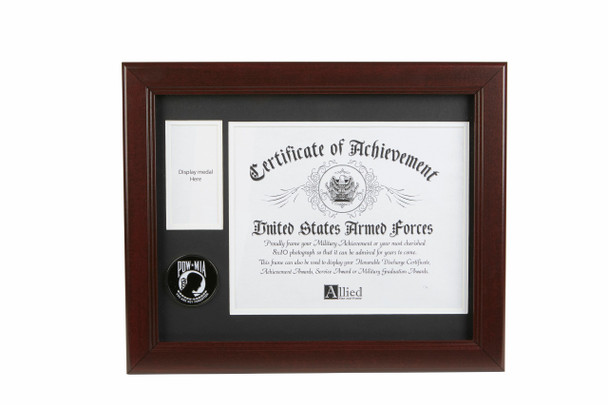 POW MIA Medallion 8-Inch by 10-Inch Certificate and Medal Frame