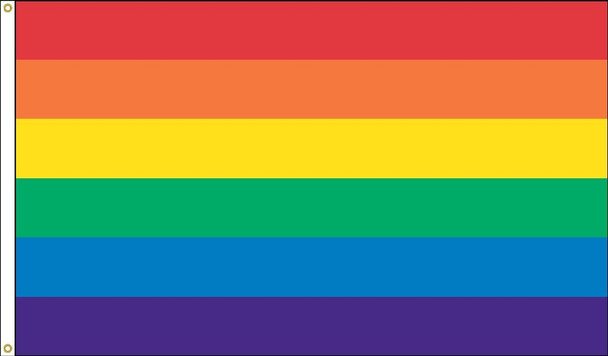 Rainbow Flag - 16" x 24" - Nylon