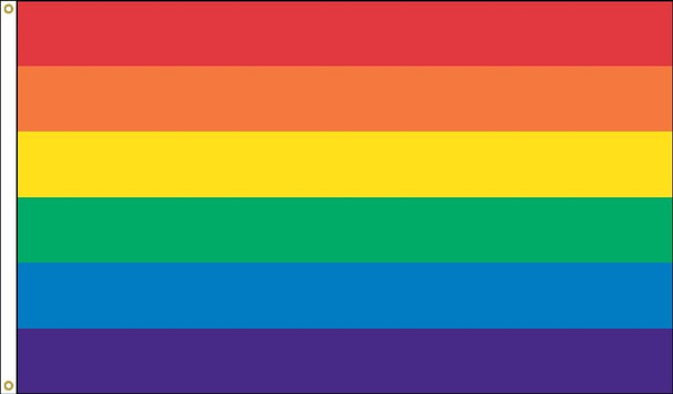 Rainbow Pride Flag - 3' x 5' - Nylon