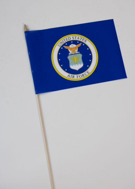 Air Force Stick Flag  - 12" x 18" - Nylon