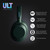 Sony WH-ULT900N ULT Wear Noise Cancelling Wireless Bluetooth Over-Ear Headphones with ULT POWER SOUND, Up to 30hr Battery Life, IOS & Android, Forest Gray