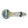 Color Glass Hand Pipe w/ Striped Inlay