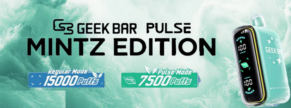 Geek Bar Pulse Mintz Edition 15,000 Puffs: Crisp, Cool, and Made to Last