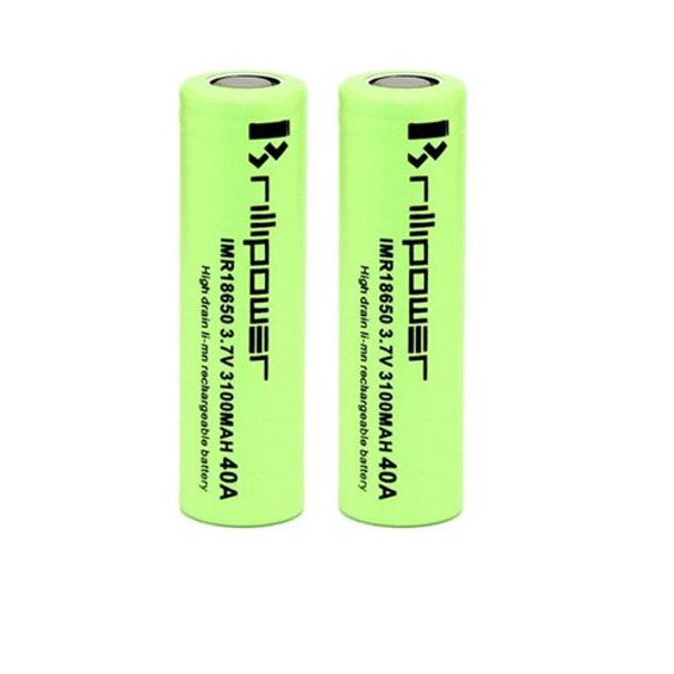 Brillipower 18650 3100Mah 40A Battery 2 Pack