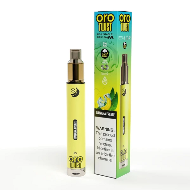 Oro Twist Tank 8mL Disposable Vape (5%, 3000 Puffs)