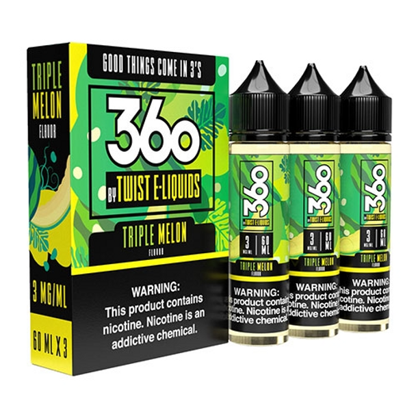 360 Twist E-Liquids 3x60ml Vape Juice