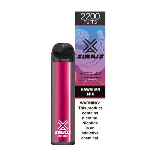 Vaporlax Sirius Disposable Vape (5%, 2200 Puffs)